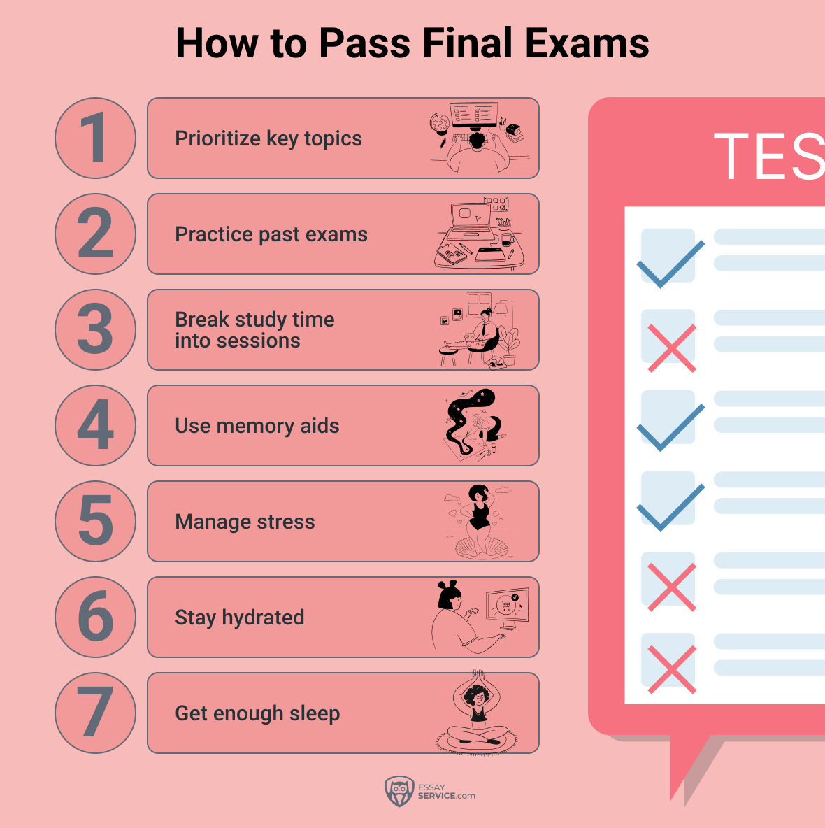 how to pass final exams