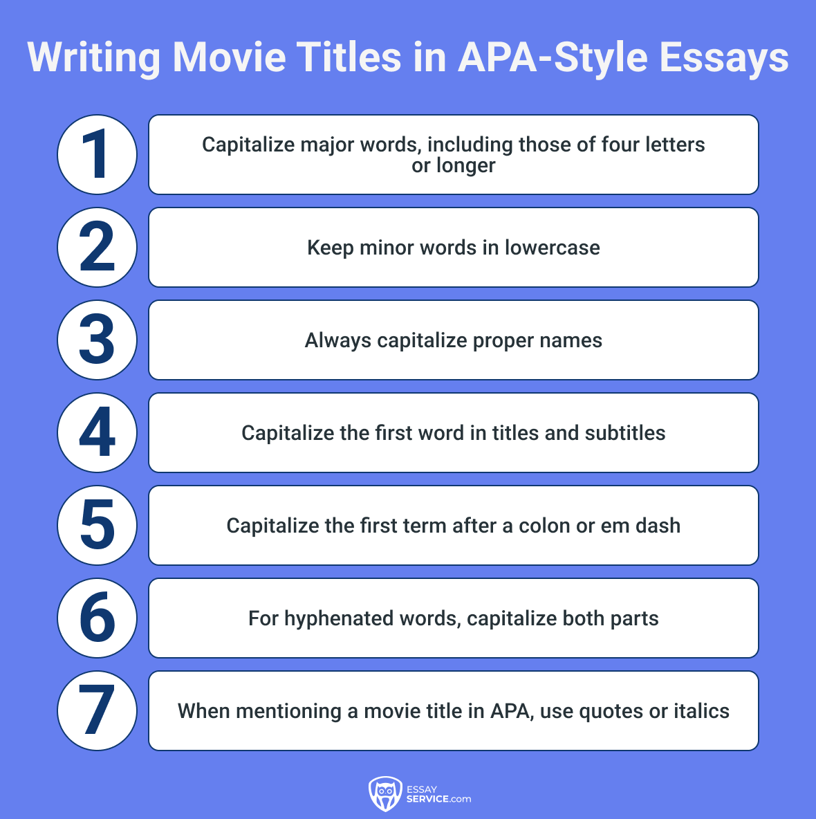 How to Write Movie Titles in APA